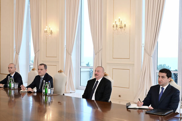 Президент Ильхам Алиев принял делегацию действующего председателя ОБСЕ - ФОТО