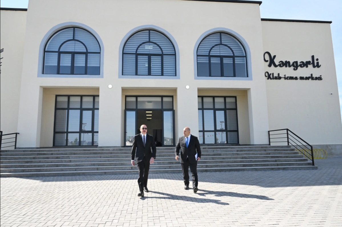 Президент ознакомился с условиями, созданными в сельском клубно-общинном центре в селе Кенгерли
 