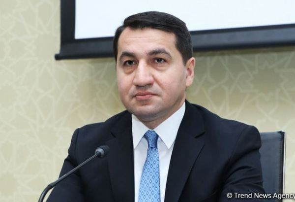 Хикмет Гаджиев поделился публикацией о визите дипломатов в Лачин