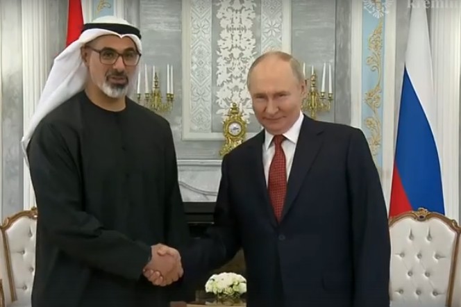 Путин провёл в Минске встречу с наследным принцем Абу-Даби
 