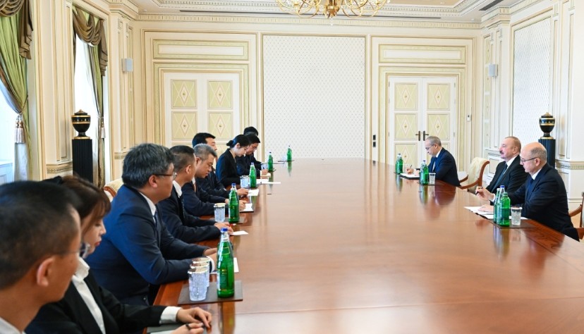 Президент Ильхам Алиев принял делегацию китайской компании China Datang Corporation Ltd.
 