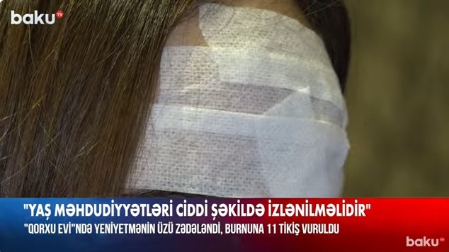 В Баку 15-летней девушке наложили 11 швов после посещения дома страха - ВИДЕО
 